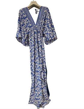 Sirups egne favoritter Kjole - 204 Dress, Blue/White